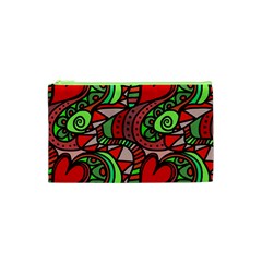 Seamless Tile Background Abstract Cosmetic Bag (xs)