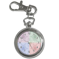 Seamless Kaleidoscope Patterns In Different Colors Based On Real Knitting Pattern Key Chain Watches by Nexatart