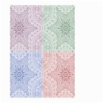 Seamless Kaleidoscope Patterns In Different Colors Based On Real Knitting Pattern Large Garden Flag (Two Sides) Back