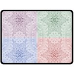 Seamless Kaleidoscope Patterns In Different Colors Based On Real Knitting Pattern Double Sided Fleece Blanket (Large)  80 x60  Blanket Back