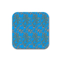 Seamless Pattern Background Seamless Rubber Square Coaster (4 Pack) 