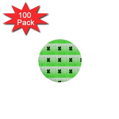 Shamrock Pattern 1  Mini Buttons (100 pack) 