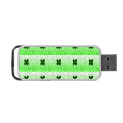 Shamrock Pattern Portable USB Flash (One Side)