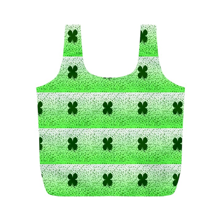 Shamrock Pattern Full Print Recycle Bags (M) 