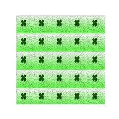 Shamrock Pattern Small Satin Scarf (Square)
