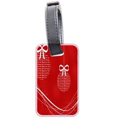 Simple Merry Christmas Luggage Tags (two Sides)