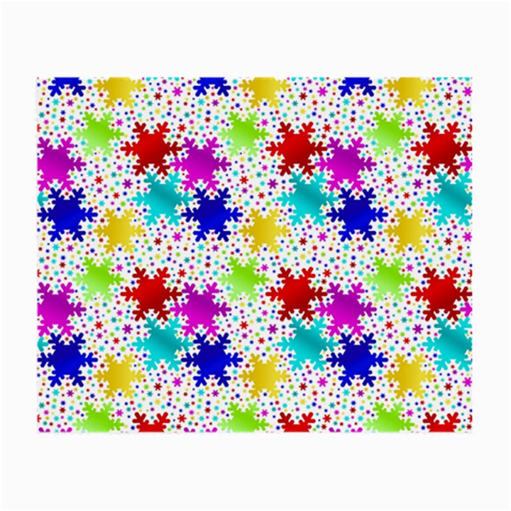 Snowflake Pattern Repeated Small Glasses Cloth (2-Side)