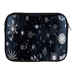 Snowflake Snow Snowing Winter Cold Apple Ipad 2/3/4 Zipper Cases by Nexatart