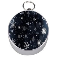 Snowflake Snow Snowing Winter Cold Silver Compasses