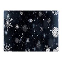 Snowflake Snow Snowing Winter Cold Double Sided Flano Blanket (mini)  by Nexatart