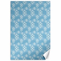 Snowflakes Winter Christmas Canvas 20  X 30   by Nexatart