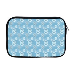 Snowflakes Winter Christmas Apple Macbook Pro 17  Zipper Case by Nexatart