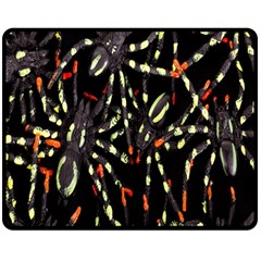 Spiders Colorful Double Sided Fleece Blanket (medium)  by Nexatart