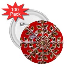 Snowflake Jeweled 2 25  Buttons (100 Pack)  by Nexatart