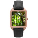 Spider Spiders Web Spider Web Rose Gold Leather Watch  Front