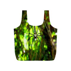 Spider Spiders Web Spider Web Full Print Recycle Bags (s)  by Nexatart