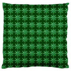 Snowflakes Square Large Cushion Case (one Side)