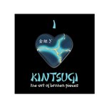 I LOVE KINTSUGI Small Satin Scarf (Square)