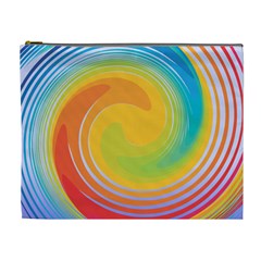 Rainbow Swirl Cosmetic Bag (xl) by OneStopGiftShop