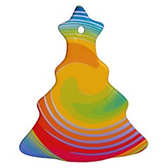 Rainbow Swirl Ornament (christmas Tree) 