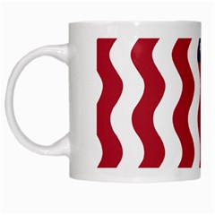 American Flag White Mugs by OneStopGiftShop