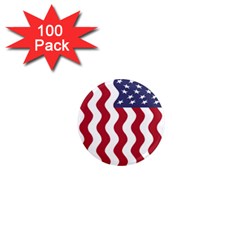 American Flag 1  Mini Magnets (100 Pack)  by OneStopGiftShop