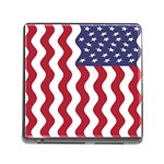 American Flag Memory Card Reader (Square) Front