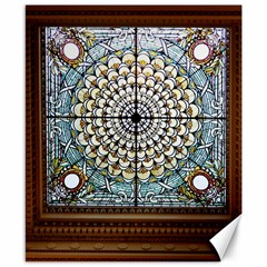 Stained Glass Window Library Of Congress Canvas 8  X 10  by Nexatart