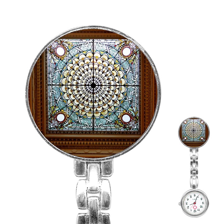 Stained Glass Window Library Of Congress Stainless Steel Nurses Watch