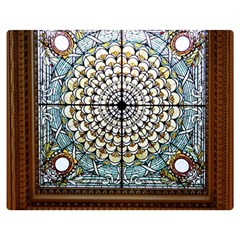 Stained Glass Window Library Of Congress Double Sided Flano Blanket (medium)  by Nexatart