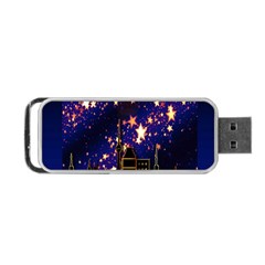 Star Advent Christmas Eve Christmas Portable Usb Flash (two Sides) by Nexatart