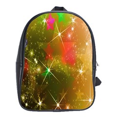 Star Christmas Background Image Red School Bags (xl) 