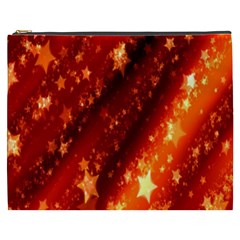 Star Christmas Pattern Texture Cosmetic Bag (xxxl)  by Nexatart