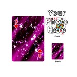 Star Christmas Sky Abstract Advent Playing Cards 54 (Mini)  Front - Heart3