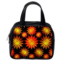 Stars Patterns Christmas Background Seamless Classic Handbags (one Side) by Nexatart
