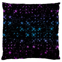Stars Pattern Large Flano Cushion Case (two Sides)