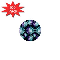 Stars Pattern Christmas Background Seamless 1  Mini Buttons (100 pack) 