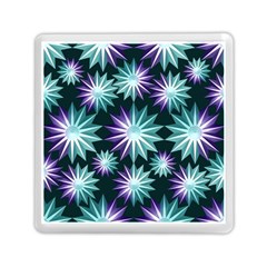 Stars Pattern Christmas Background Seamless Memory Card Reader (Square) 