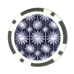Stars Patterns Christmas Background Seamless Poker Chip Card Guard (10 Pack) by Nexatart