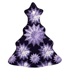 Stars Patterns Christmas Background Seamless Ornament (christmas Tree) 