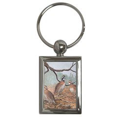 Bob White Quail Key Chains (rectangle)  by digitaldivadesigns