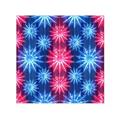 Stars Patterns Christmas Background Seamless Small Satin Scarf (square) by Nexatart