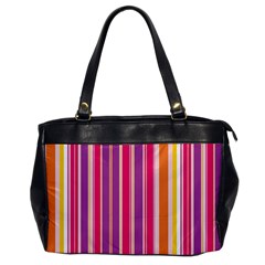 Stripes Colorful Background Pattern Office Handbags