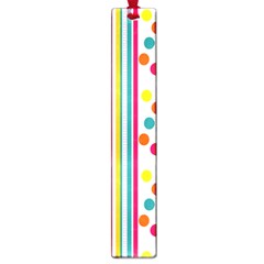 Stripes Polka Dots Pattern Large Book Marks by Nexatart