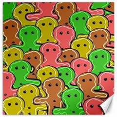 Sweet Dessert Food Gingerbread Men Canvas 16  X 16  