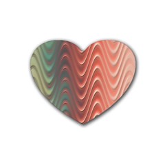 Texture Digital Painting Digital Art Rubber Coaster (heart)  by Nexatart