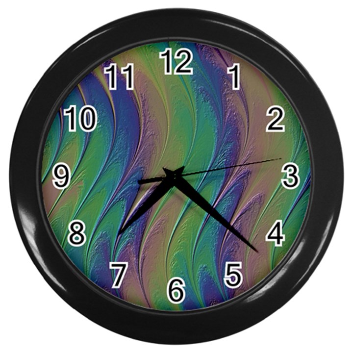 Texture Abstract Background Wall Clocks (Black)
