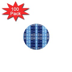 Textile Structure Texture Grid 1  Mini Magnets (100 Pack)  by Nexatart