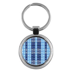 Textile Structure Texture Grid Key Chains (round) 