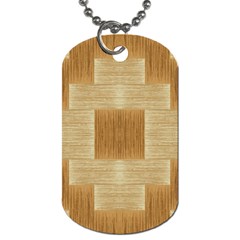 Texture Surface Beige Brown Tan Dog Tag (One Side)